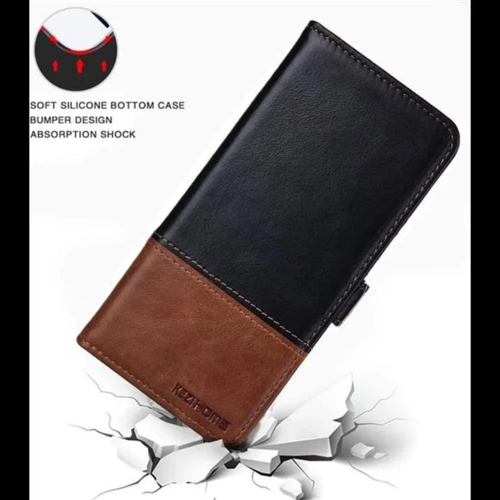 Fathers Day Gifts For Galaxy Note 20 Ultra Leather Wallet Case Credit Card Slot